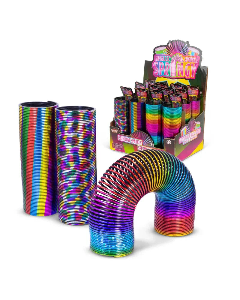 Metallic Sparkly Springy – joyful toys & games for little ones at C&K, an independent lifestyle store in Settle.