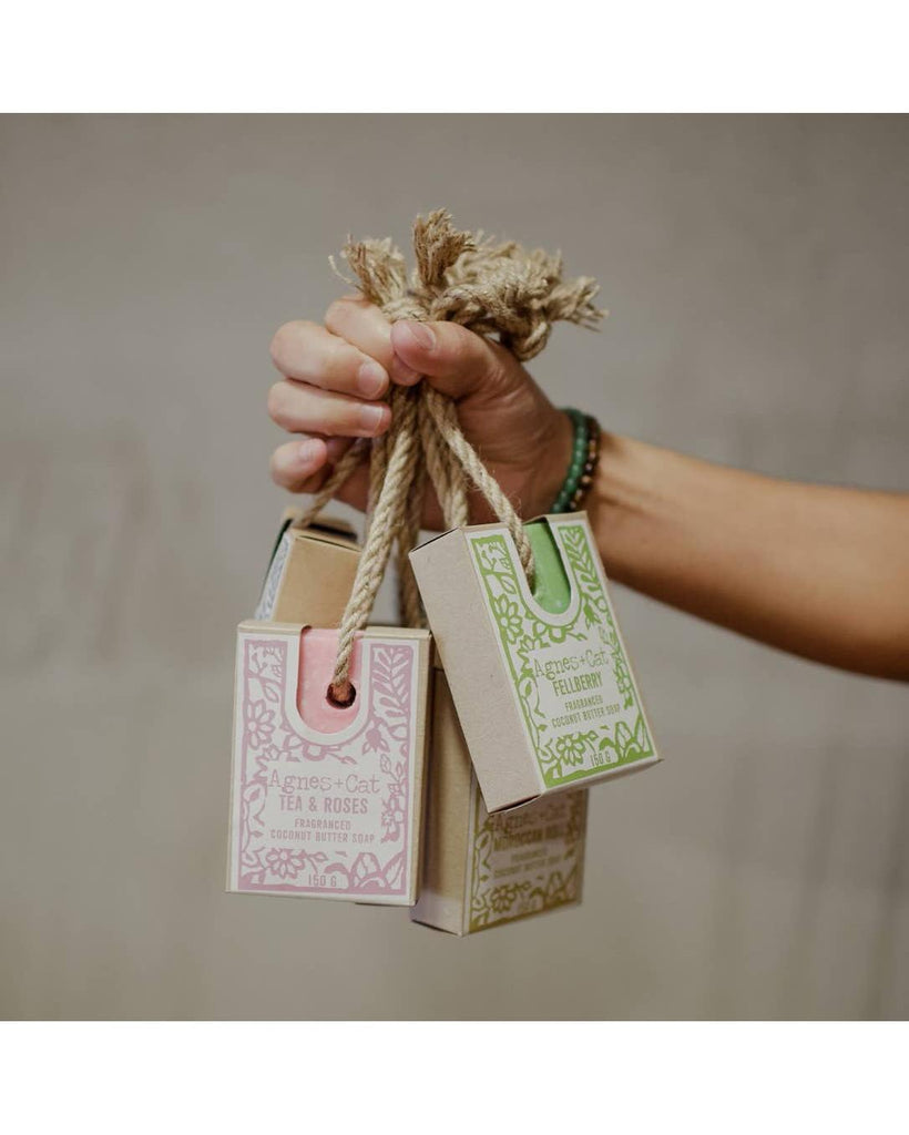 Moroccan Roll Soap On A Rope - 150g – thoughtful gifts and beautiful finds from C&K, an independent lifestyle store in Settle.