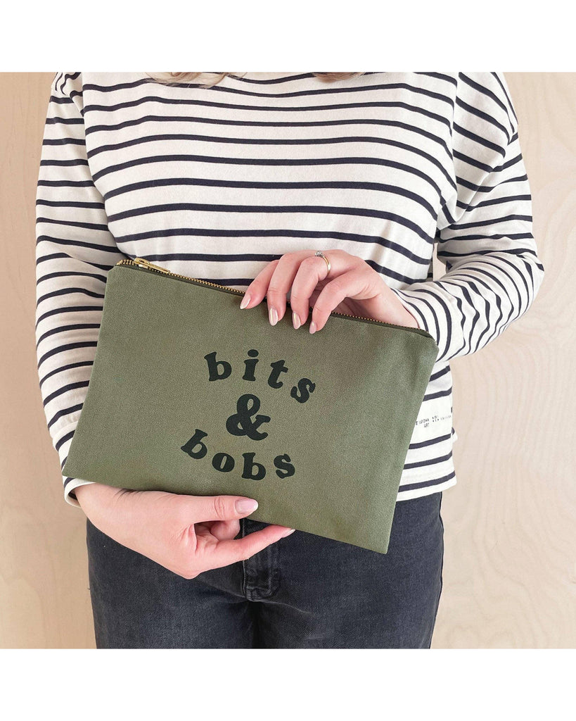 Bits & Bobs - Olive Green Pouch – thoughtful gifts and beautiful finds from C&K, an independent lifestyle store in Settle.