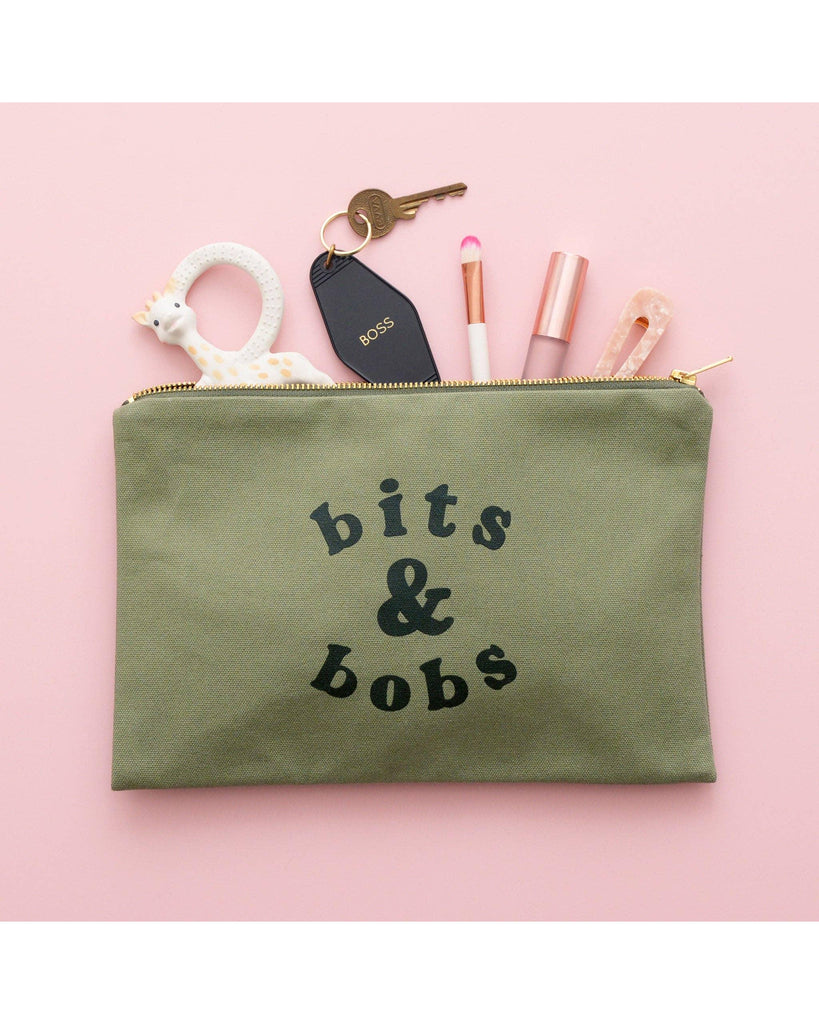 Bits & Bobs - Olive Green Pouch – thoughtful gifts and beautiful finds from C&K, an independent lifestyle store in Settle.