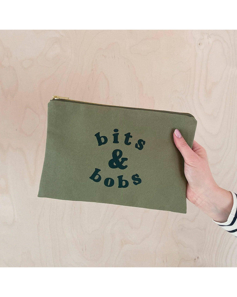 Bits & Bobs - Olive Green Pouch – thoughtful gifts and beautiful finds from C&K, an independent lifestyle store in Settle.