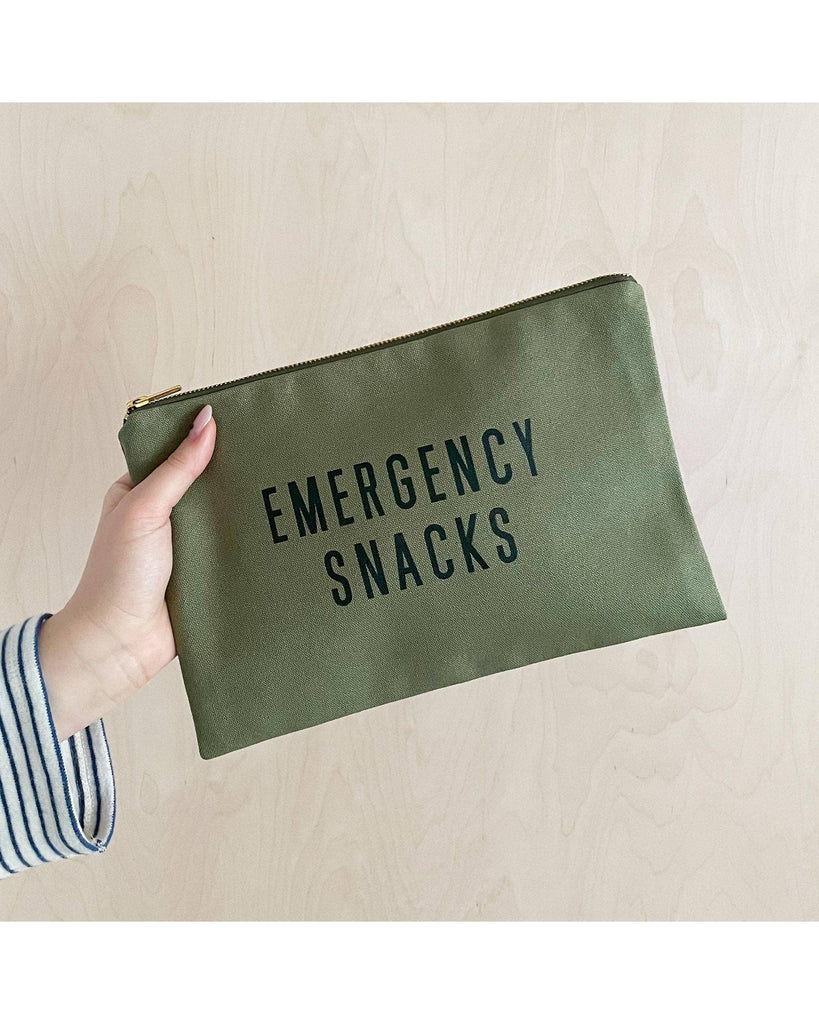 Emergency Snacks - Olive Green Pouch – thoughtful gifts and beautiful finds from C&K, an independent lifestyle store in Settle.