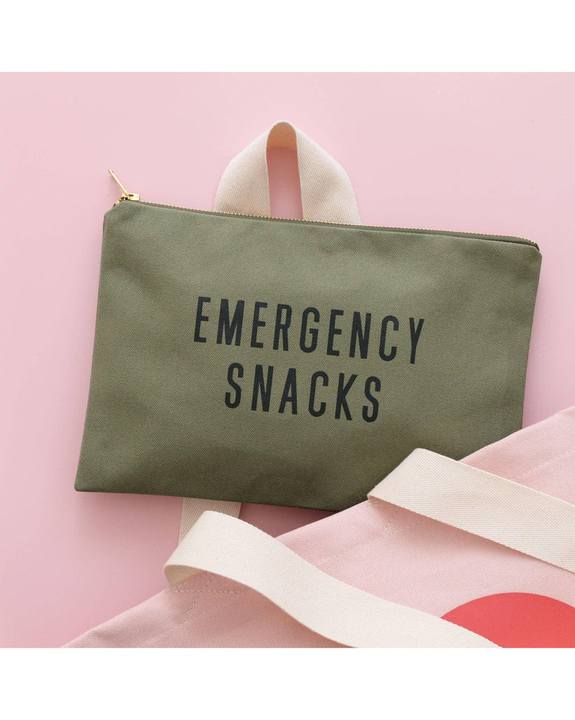 Emergency Snacks - Olive Green Pouch – thoughtful gifts and beautiful finds from C&K, an independent lifestyle store in Settle.