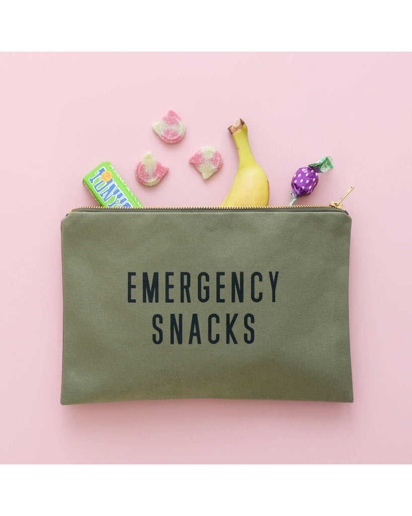 Emergency Snacks - Olive Green Pouch – thoughtful gifts and beautiful finds from C&K, an independent lifestyle store in Settle.