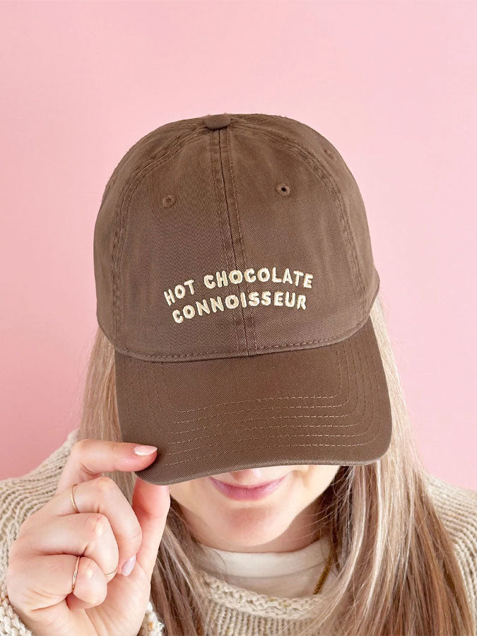Hot Chocolate Connoisseur - Cotton Baseball Cap – stylish accessories from C&K, an independent lifestyle store in Settle, North Yorkshire.