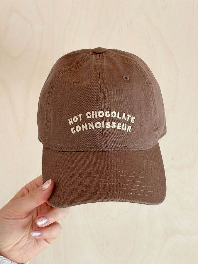 Hot Chocolate Connoisseur - Cotton Baseball Cap – stylish accessories from C&K, an independent lifestyle store in Settle, North Yorkshire.