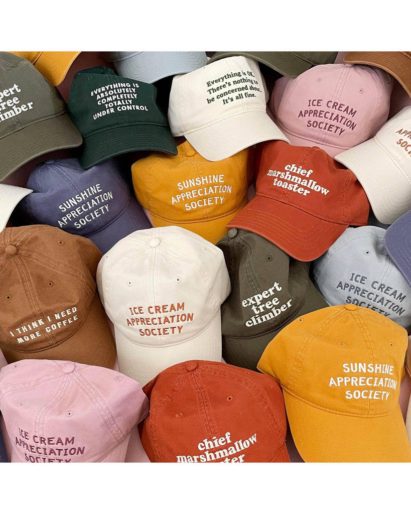 I Think I Need More Coffee - Cotton Baseball Cap – thoughtful gifts and beautiful finds from C&K, an independent lifestyle store in Settle.