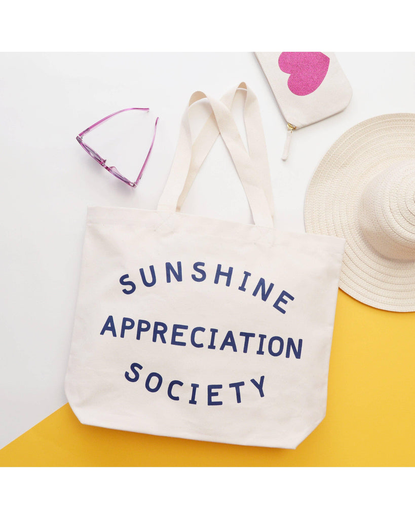 Sunshine Appreciation Society - Big Canvas Tote Bag – thoughtful gifts and beautiful finds from C&K, an independent lifestyle store in Settle.