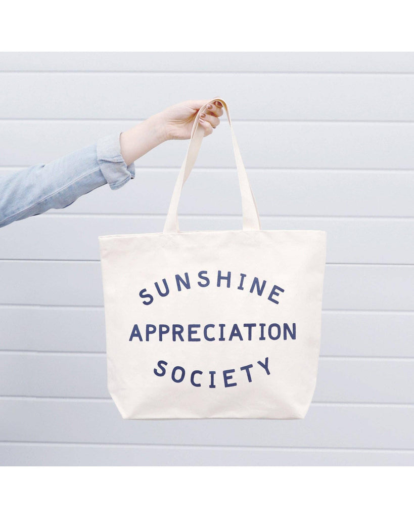 Sunshine Appreciation Society - Big Canvas Tote Bag – thoughtful gifts and beautiful finds from C&K, an independent lifestyle store in Settle.