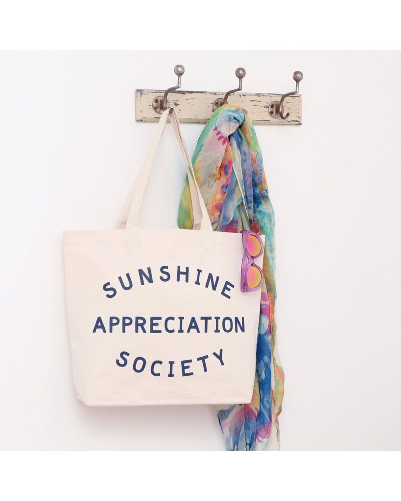 Sunshine Appreciation Society - Big Canvas Tote Bag – thoughtful gifts and beautiful finds from C&K, an independent lifestyle store in Settle.