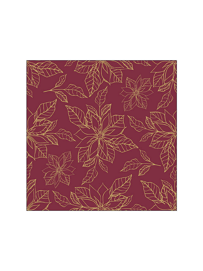 Poinsettia Bordeaux Napkins – thoughtful gifts and beautiful finds from C&K, an independent lifestyle store in Settle.