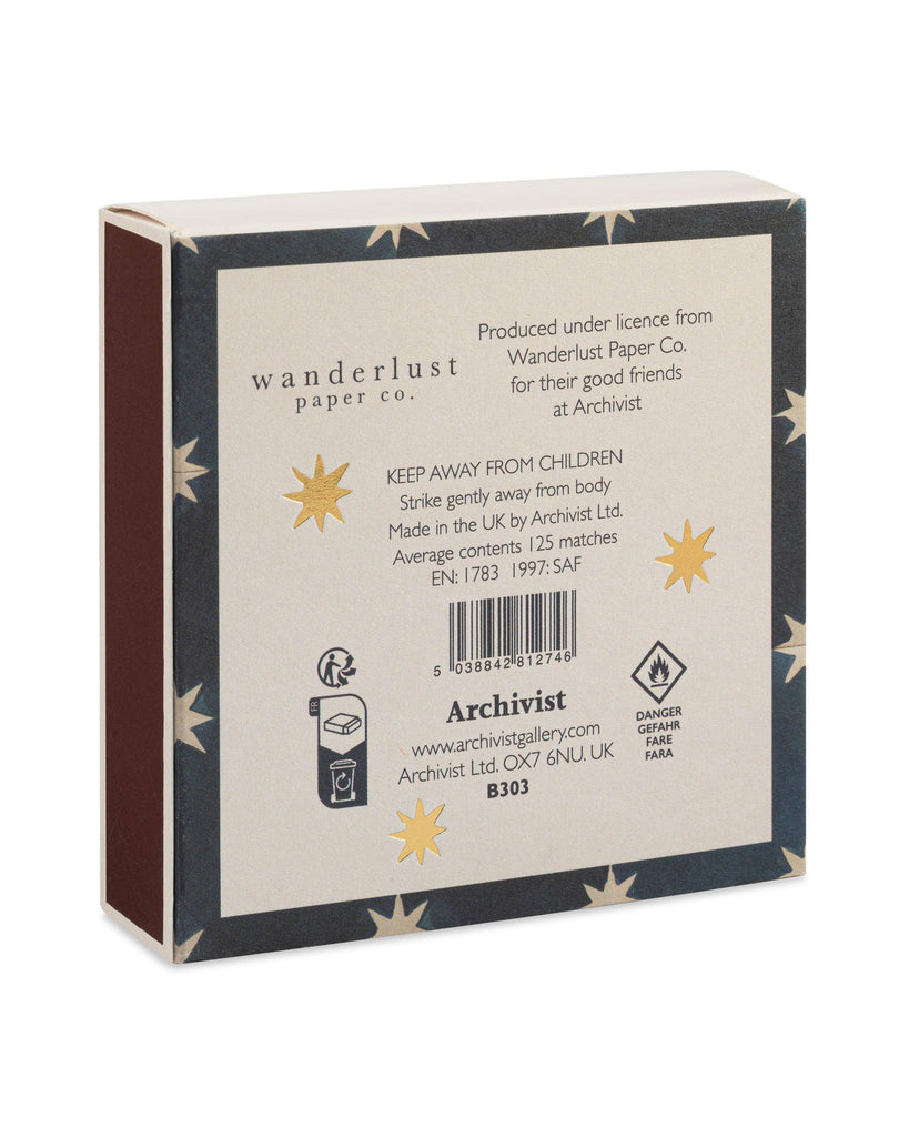 Navy Star Tile | Square - Christmas Safety Matches🎄 – thoughtful gifts and beautiful finds from C&K, an independent lifestyle store in Settle.