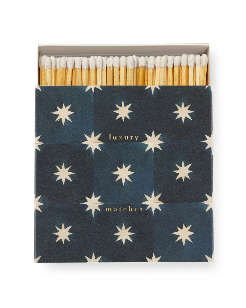 Navy Star Tile | Square - Christmas Safety Matches🎄 – thoughtful gifts and beautiful finds from C&K, an independent lifestyle store in Settle.