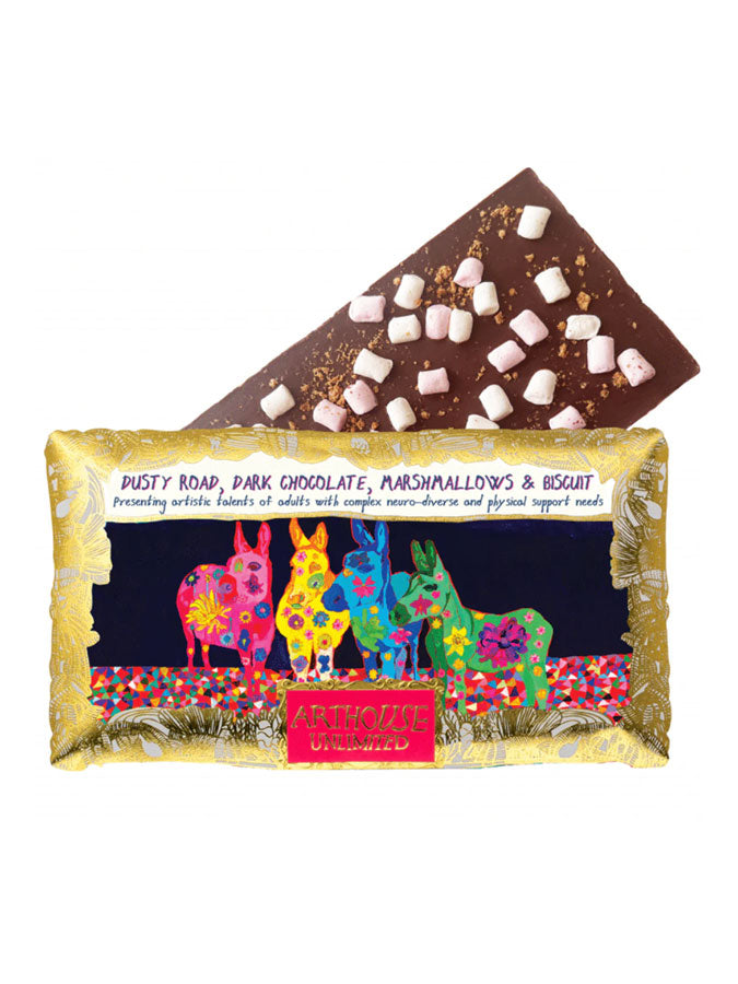 Dusty Road Dark Marshmallows & Biscuit Chocolate Bar – thoughtful gifts and beautiful finds from C&K, an independent lifestyle store in Settle.