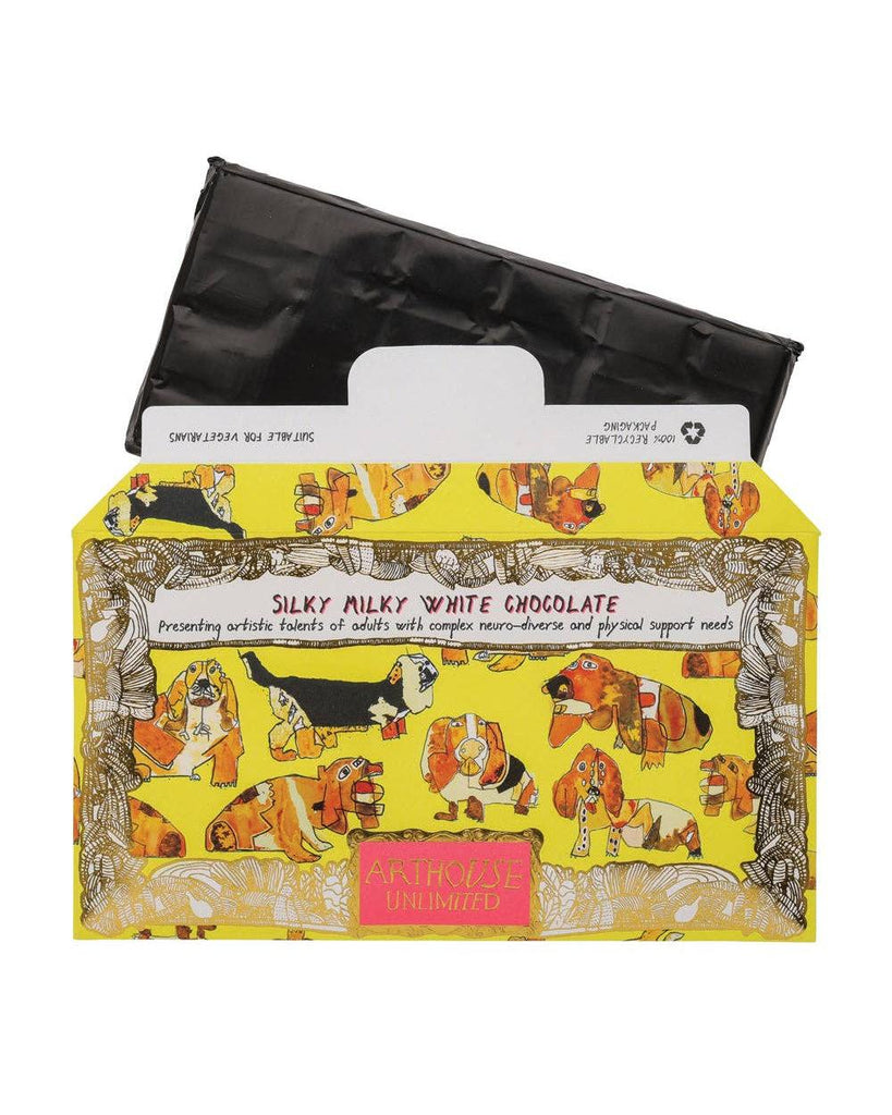 Happy Hound, Silky Milky White Bar Chocolate with Madagascan Vanilla – thoughtful gifts and beautiful finds from C&K, an independent lifestyle store in Settle.