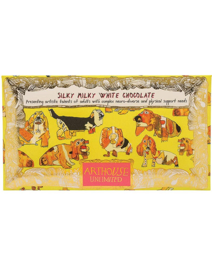 Happy Hound, Silky Milky White Bar Chocolate with Madagascan Vanilla – thoughtful gifts and beautiful finds from C&K, an independent lifestyle store in Settle.
