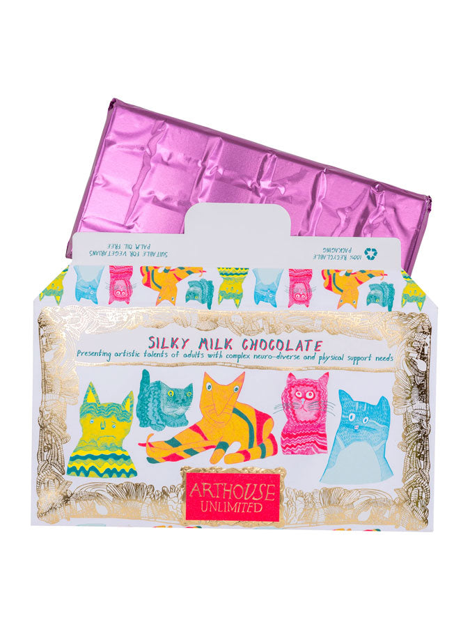 Miaow for Now, Silky Milk Chocolate Bar – thoughtful gifts and beautiful finds from C&K, an independent lifestyle store in Settle.