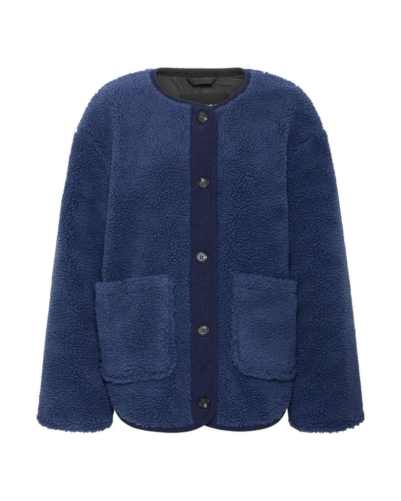 Cotty Jacket - Dark Demin Mix – timeless women’s fashion from C&K, an independent lifestyle store in Settle, North Yorkshire.