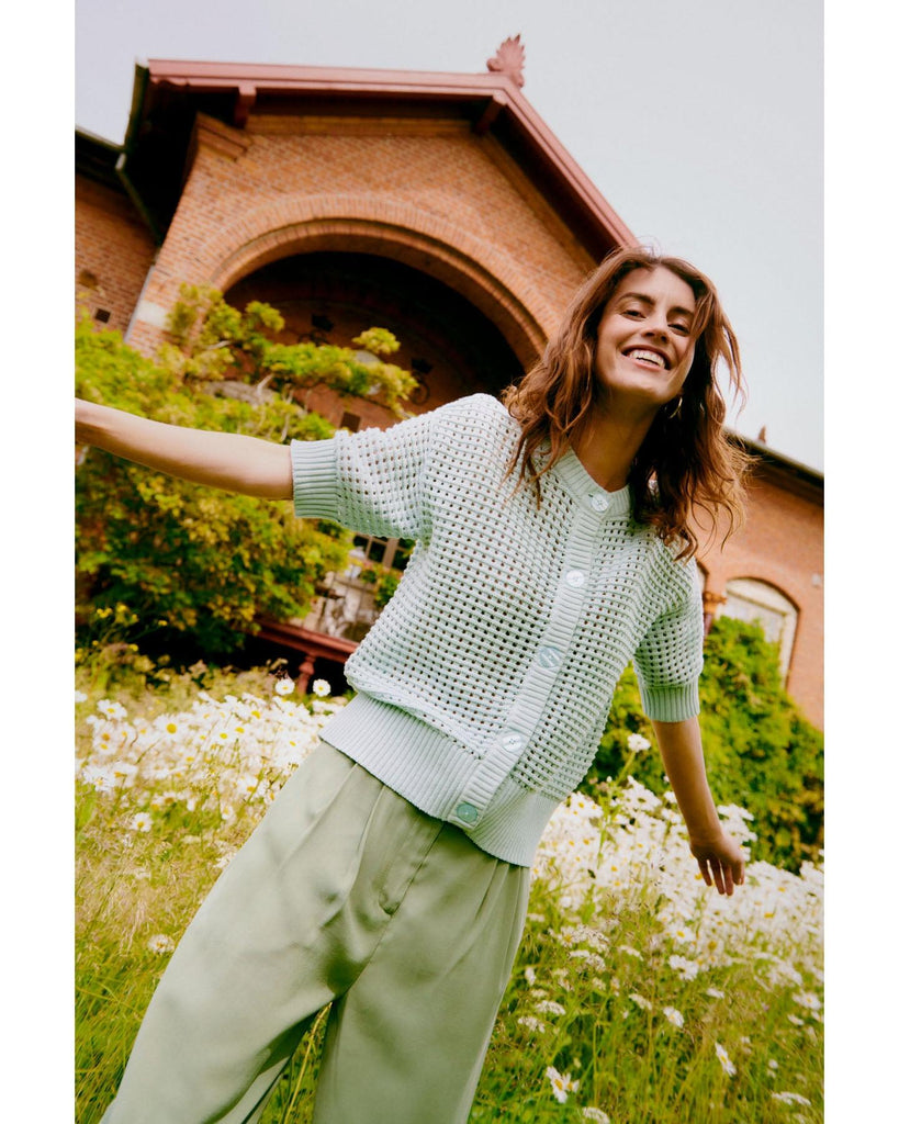 Dalano wide pants - sea spray – timeless women’s fashion from C&K, an independent lifestyle store in Settle, North Yorkshire.