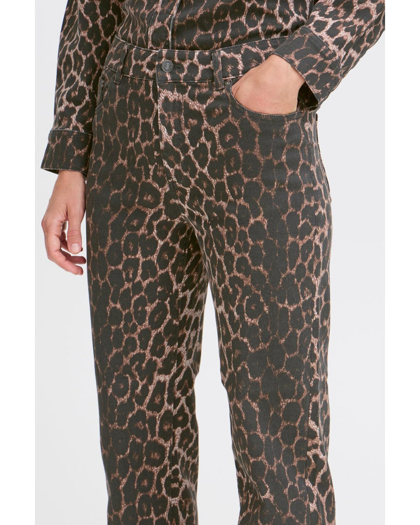 Kenna High Waisted Jeans - Denim Leopard – timeless women’s fashion from C&K, an independent lifestyle store in Settle, North Yorkshire.