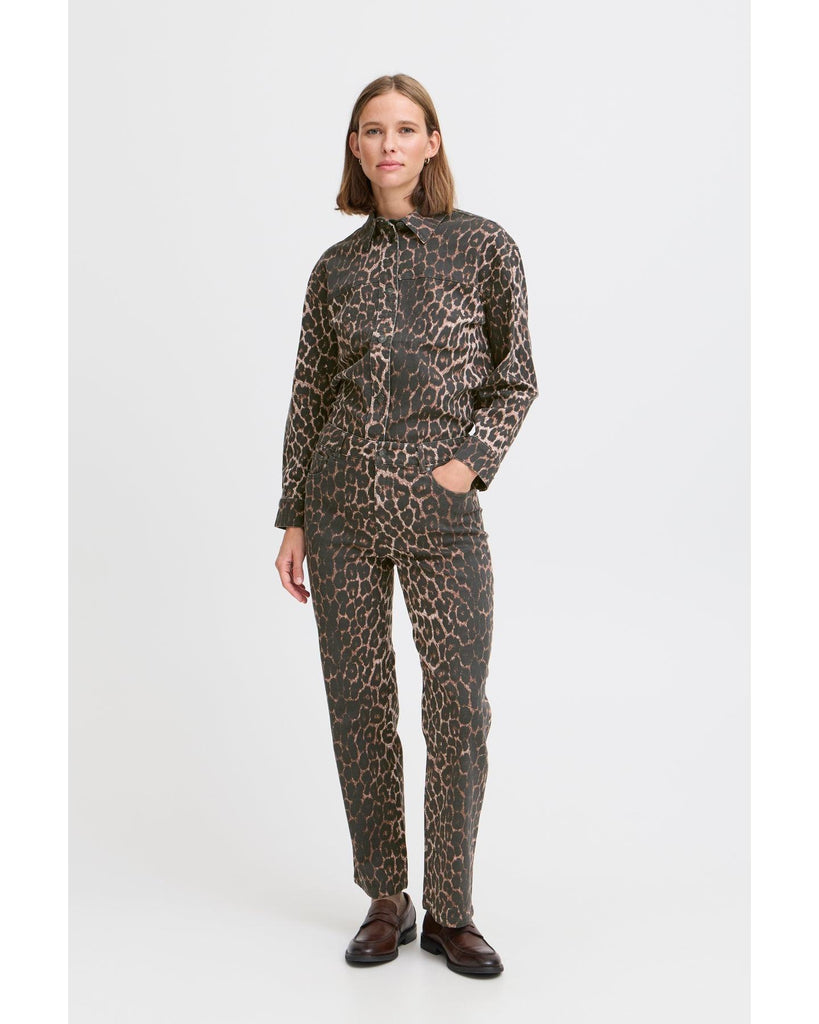 Kenna High Waisted Jeans - Denim Leopard – timeless women’s fashion from C&K, an independent lifestyle store in Settle, North Yorkshire.