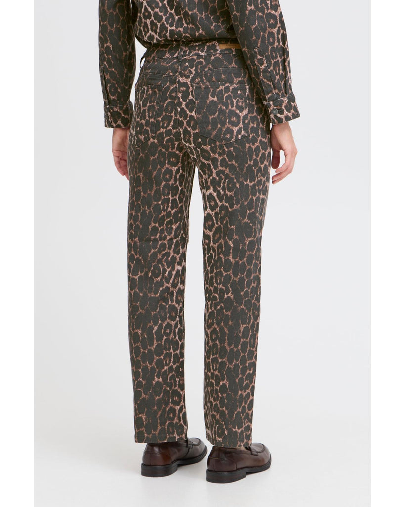 Kenna High Waisted Jeans - Denim Leopard – timeless women’s fashion from C&K, an independent lifestyle store in Settle, North Yorkshire.