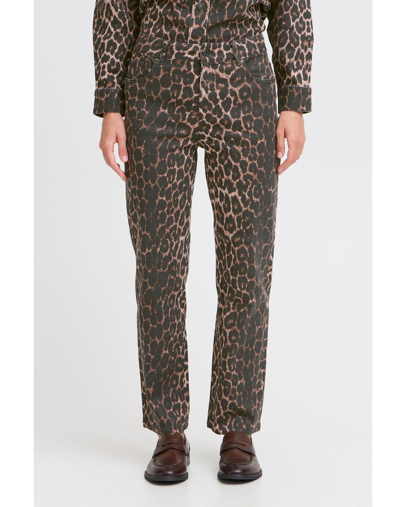 Kenna High Waisted Jeans - Denim Leopard – timeless women’s fashion from C&K, an independent lifestyle store in Settle, North Yorkshire.