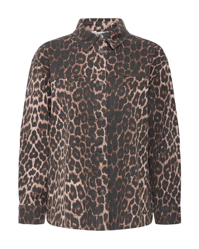 Kenna Shirt - Denim Leopard – timeless women’s fashion from C&K, an independent lifestyle store in Settle, North Yorkshire.