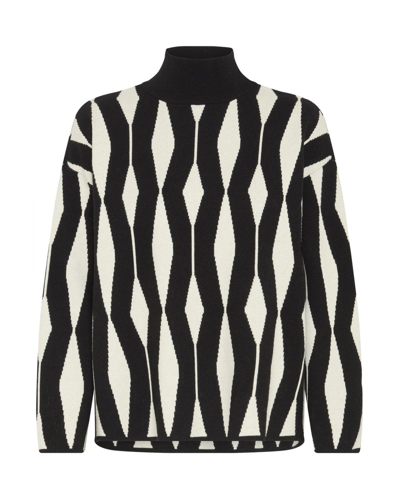 Otari Jacquard Jumper - Meteorite – timeless women’s fashion from C&K, an independent lifestyle store in Settle, North Yorkshire.