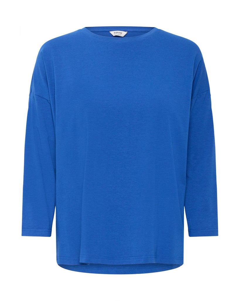 Pamila Mid Sleeve T-Shirt Blue Quartz – timeless women’s fashion from C&K, an independent lifestyle store in Settle, North Yorkshire.