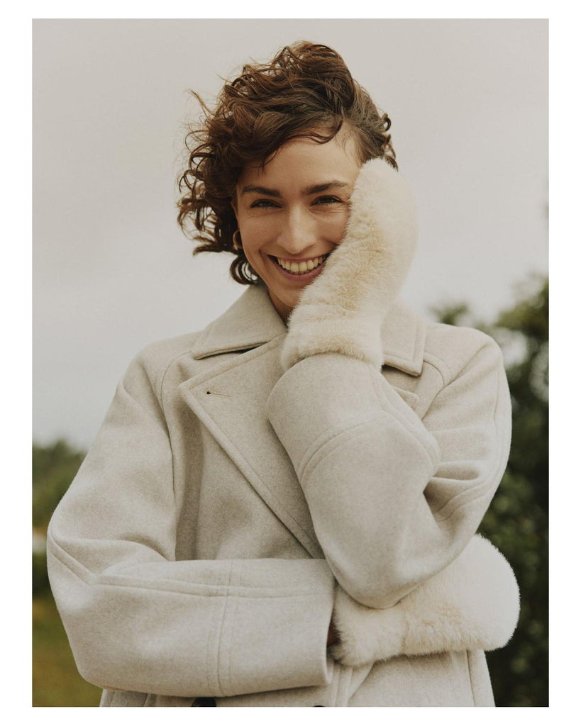 Wolfie mittens - hummus – stylish accessories from C&K, an independent lifestyle store in Settle, North Yorkshire.