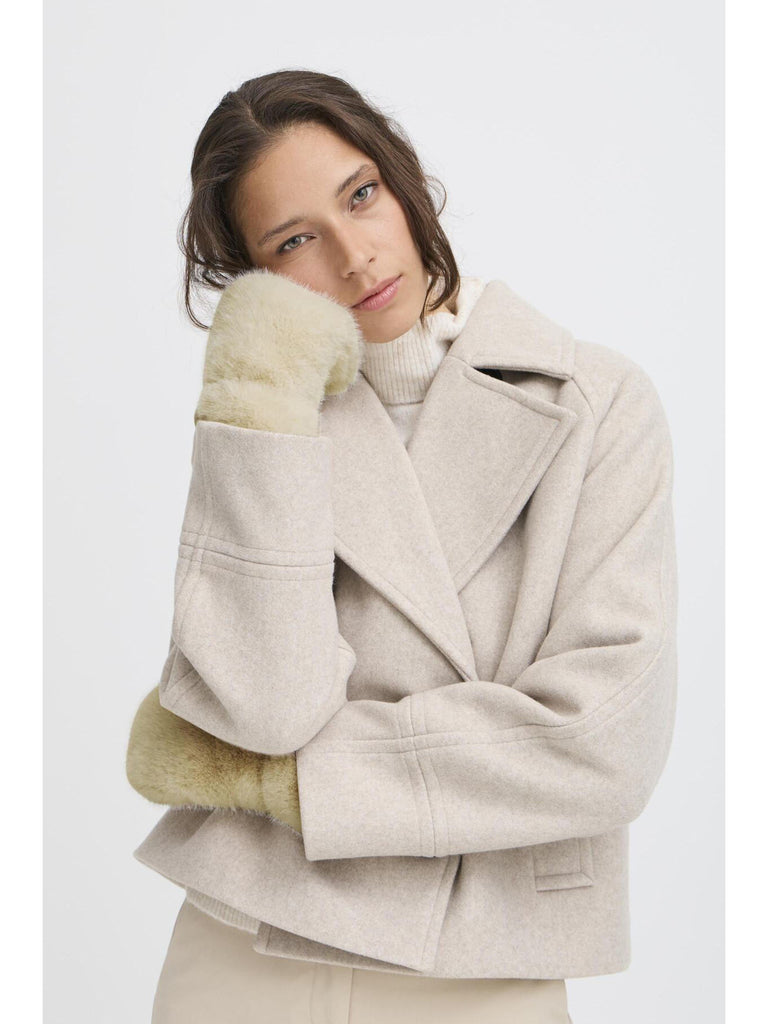 Wolfie mittens - hummus – stylish accessories from C&K, an independent lifestyle store in Settle, North Yorkshire.