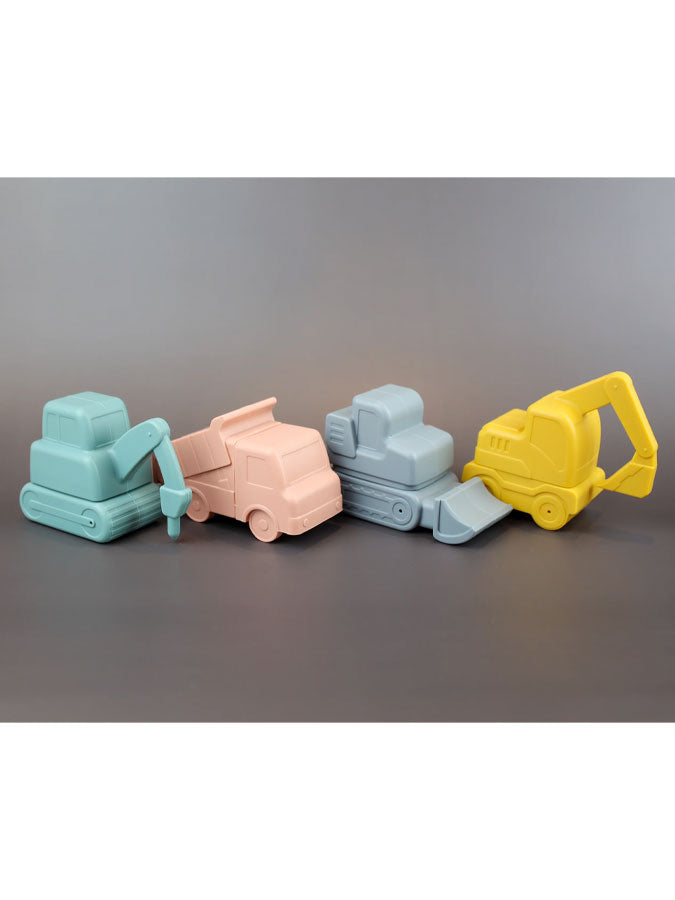 4 Piece Digger Bath Toys – joyful toys & games for little ones at C&K, an independent lifestyle store in Settle.