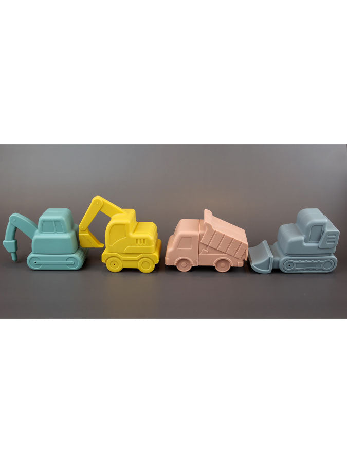 4 Piece Digger Bath Toys – joyful toys & games for little ones at C&K, an independent lifestyle store in Settle.