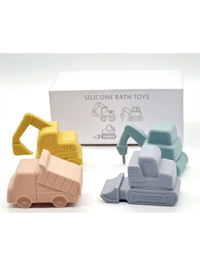 4 Piece Digger Bath Toys – joyful toys & games for little ones at C&K, an independent lifestyle store in Settle.