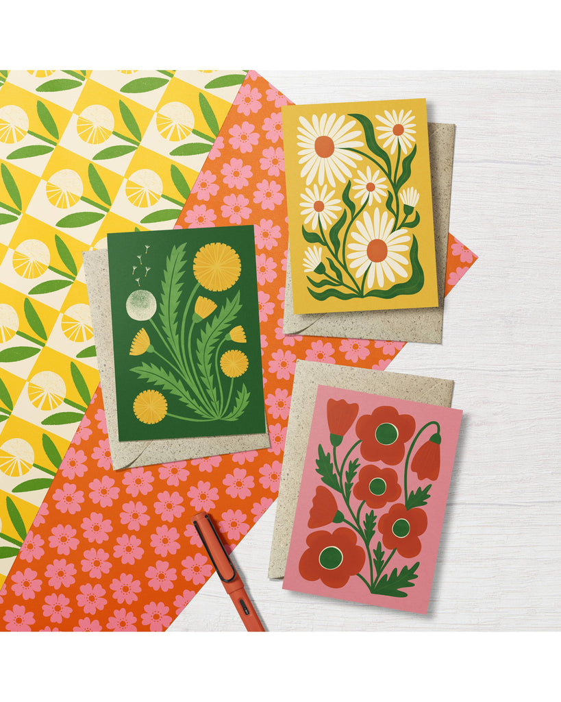 Corn Poppy Card – beautiful greeting card from C&K, an independent lifestyle store in Settle.