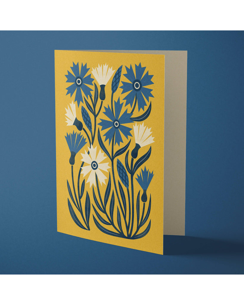 Cornflower Card – beautiful greeting card from C&K, an independent lifestyle store in Settle.