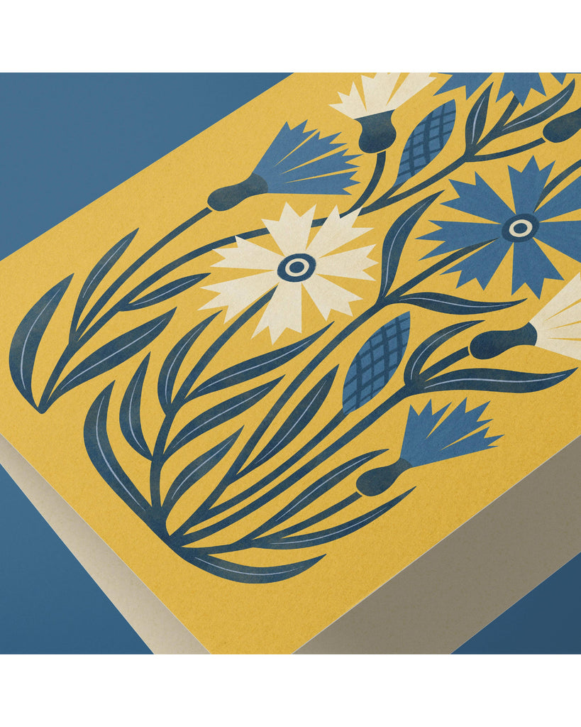 Cornflower Card – beautiful greeting card from C&K, an independent lifestyle store in Settle.