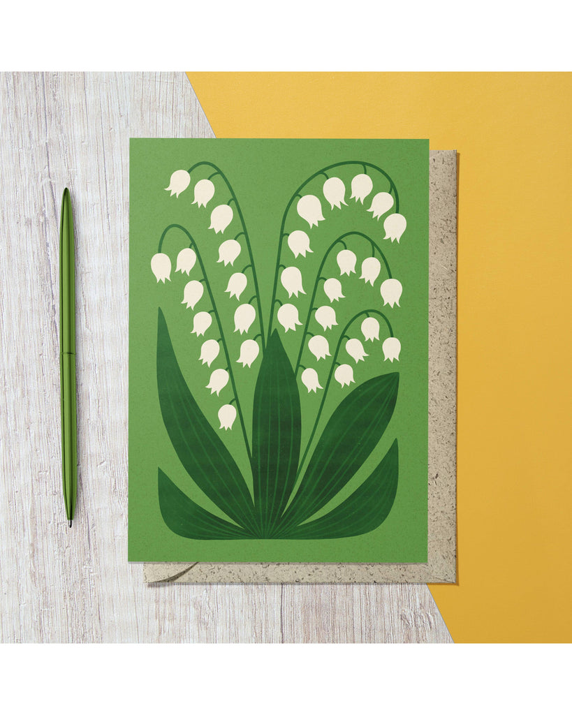 Lily of the Valley Card – beautiful greeting card from C&K, an independent lifestyle store in Settle.