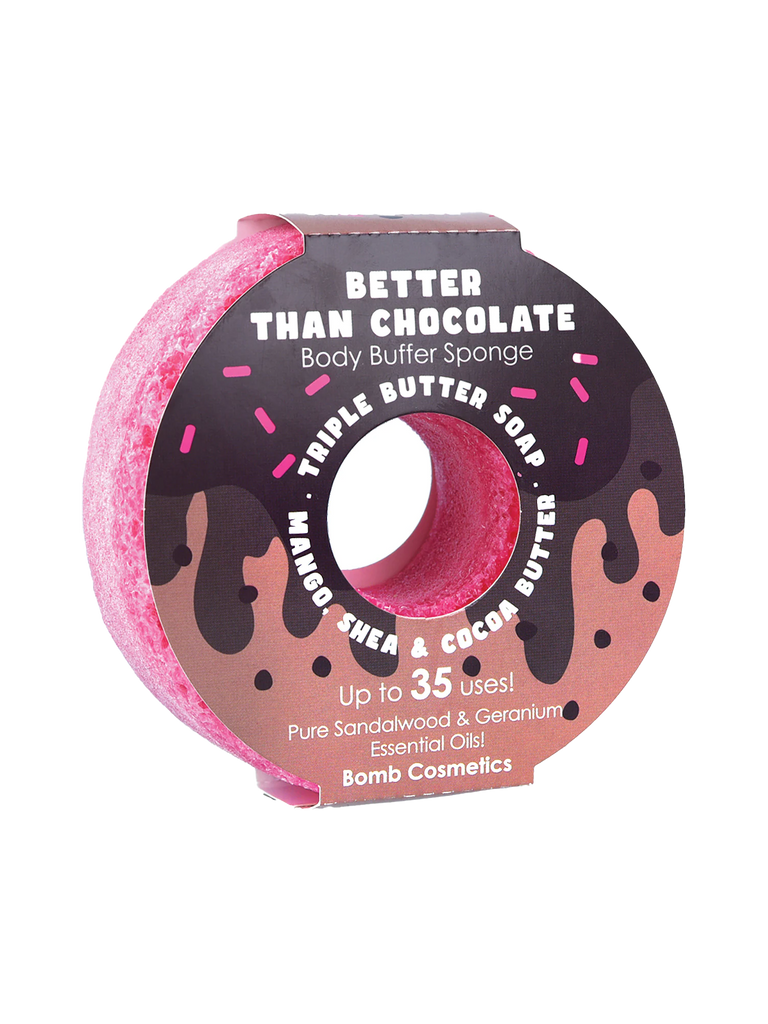 Better Than Chocolate Donut Body Buffer Sponge – thoughtful gifts and beautiful finds from C&K, an independent lifestyle store in Settle.