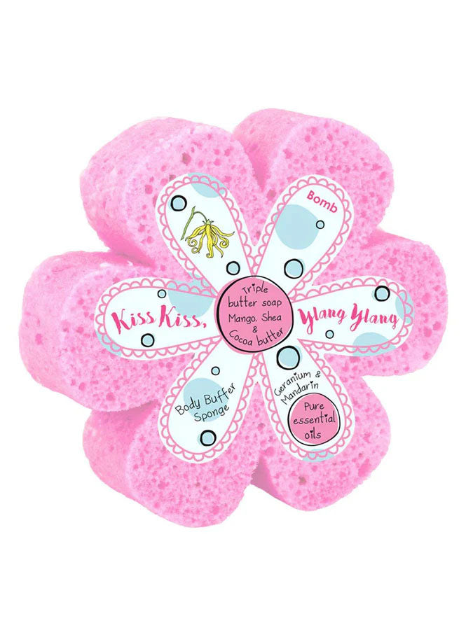 Kiss Kiss Ylang Ylang Body Buffer Flower Shape – thoughtful gifts and beautiful finds from C&K, an independent lifestyle store in Settle.