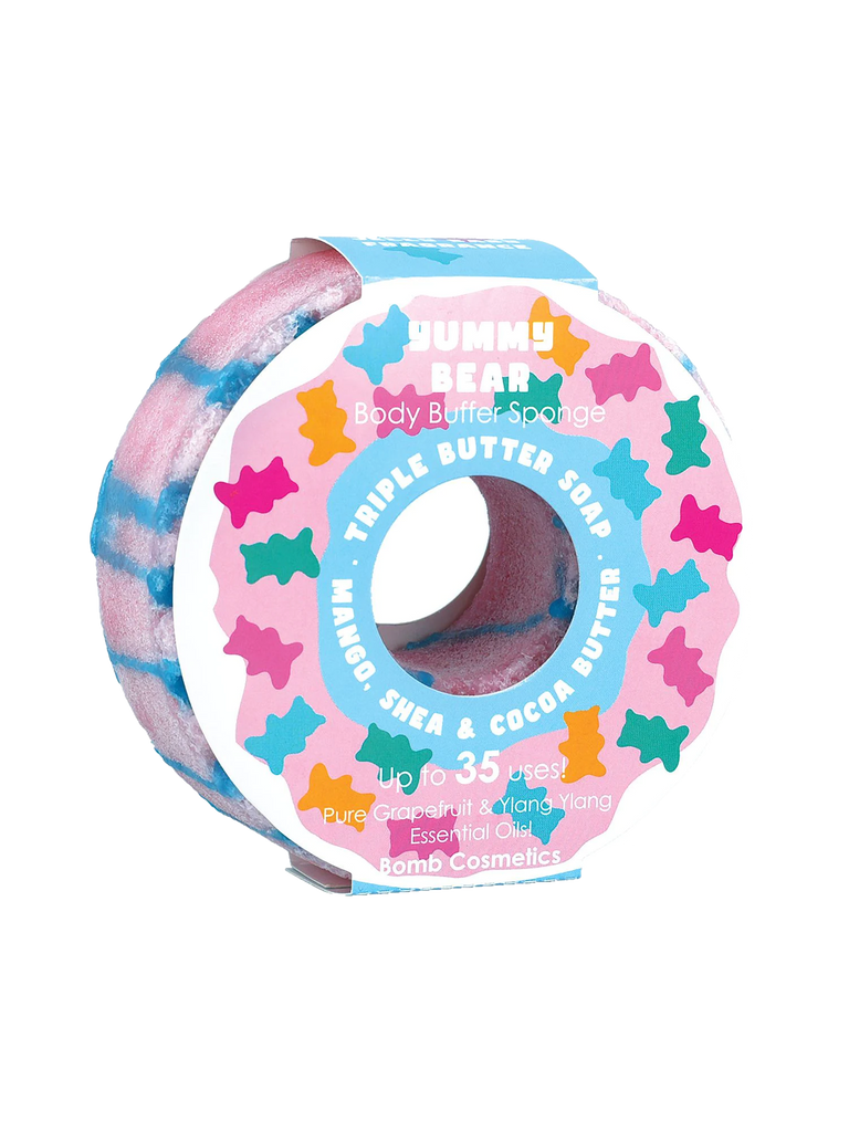 Yummy Bear Donut Body Buffer Sponge – thoughtful gifts and beautiful finds from C&K, an independent lifestyle store in Settle.