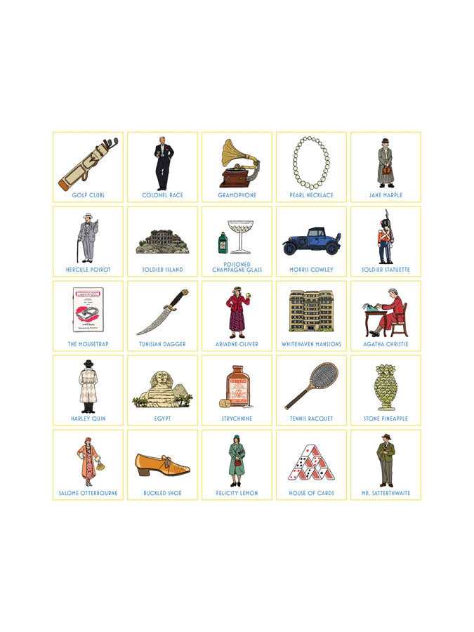 Agatha Christie Bingo – thoughtful gifts and beautiful finds from C&K, an independent lifestyle store in Settle.