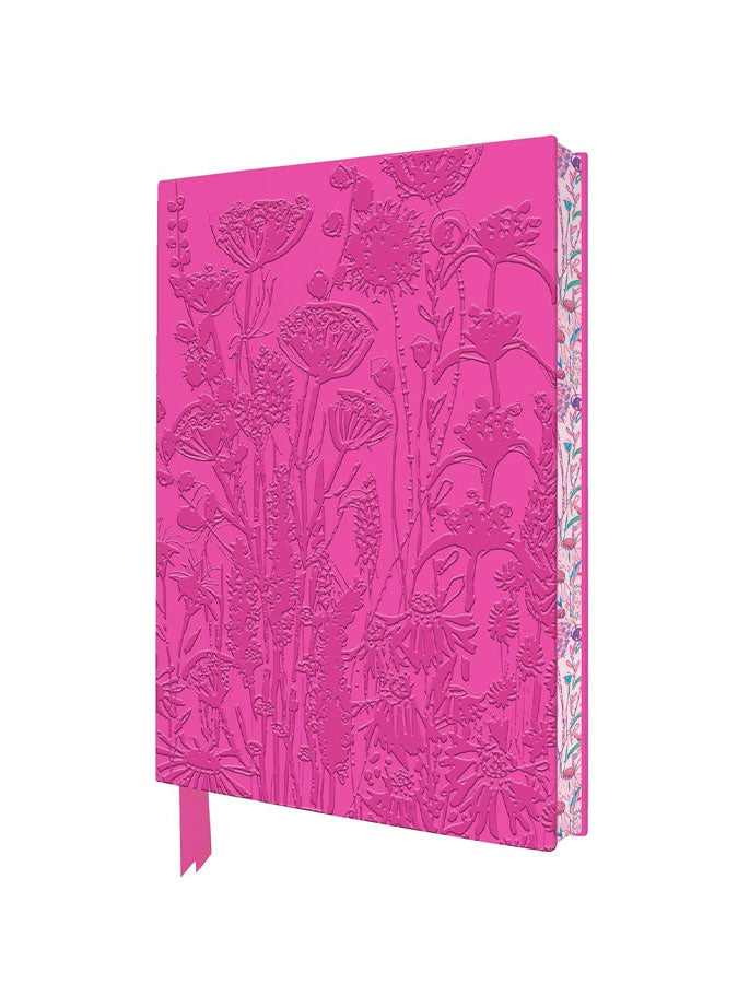Lucy Innes William Pink Garden Ruled Notebook – thoughtful gifts and beautiful finds from C&K, an independent lifestyle store in Settle.