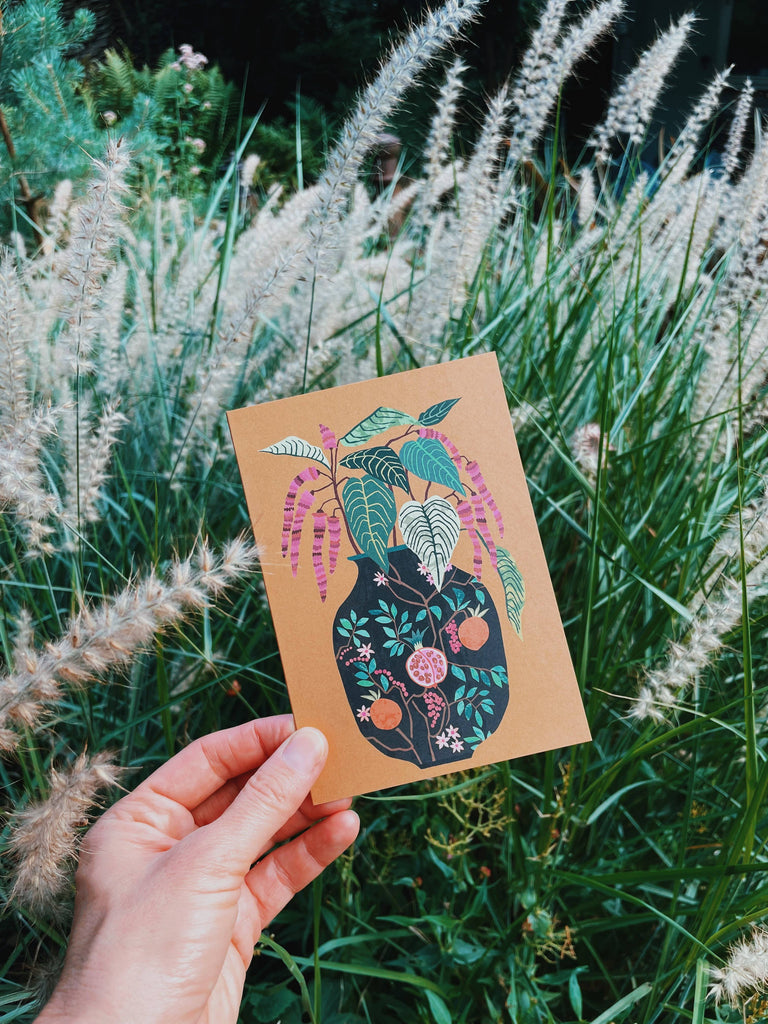 Amaranthus Greetings Card – beautiful greeting card from C&K, an independent lifestyle store in Settle.