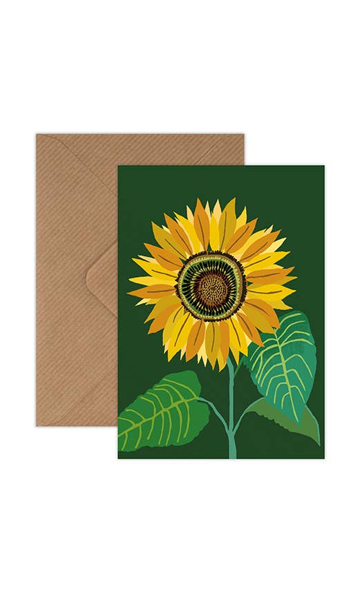 Summer Sunflower Mini Card – beautiful greeting card from C&K, an independent lifestyle store in Settle.