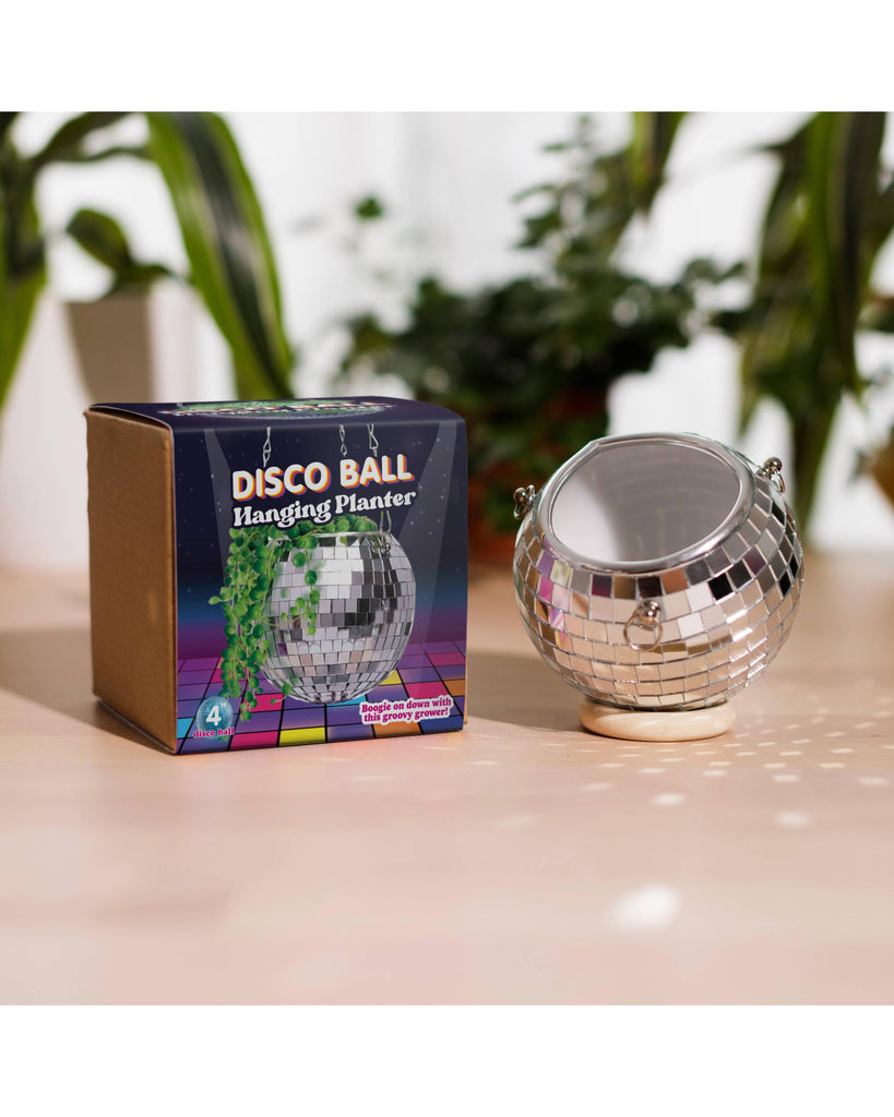 Disco Ball Hanging Planter - Silver (4 Inches) – thoughtful gifts and beautiful finds from C&K, an independent lifestyle store in Settle.