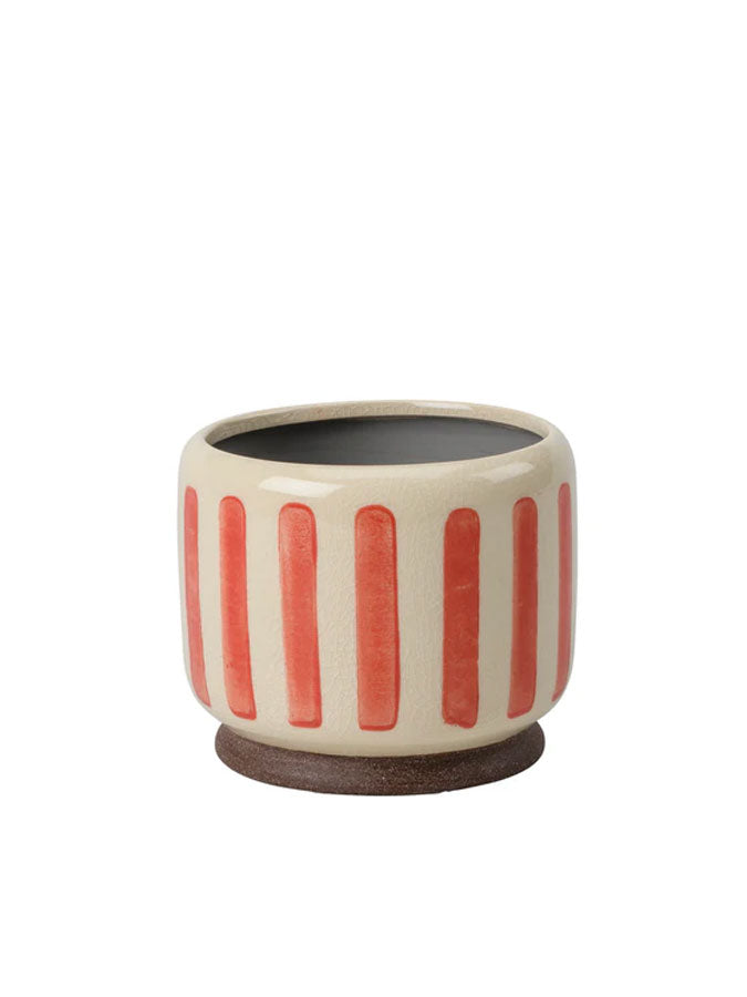 Collectors Indoor Pot 10cm Red Stripe – thoughtful gifts and beautiful finds from C&K, an independent lifestyle store in Settle.