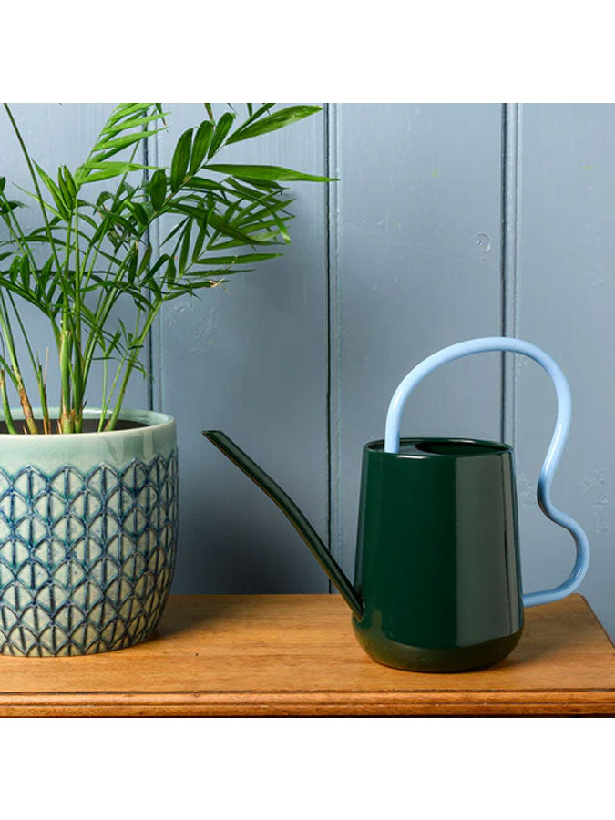 Dark Green Scalloped Indoor Watering Can – thoughtful gifts and beautiful finds from C&K, an independent lifestyle store in Settle.