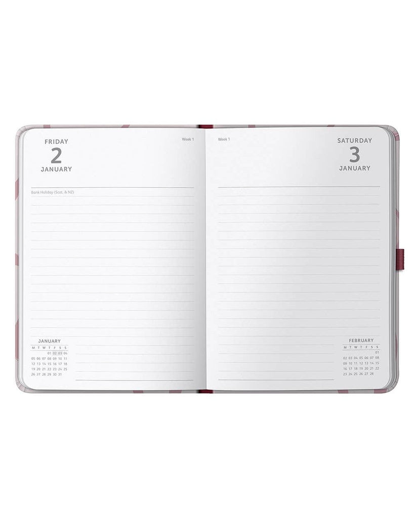 2026 A5 Diary Day-A-Page Planner | Pink Ribbon | Busy B – thoughtful gifts and beautiful finds from C&K, an independent lifestyle store in Settle.